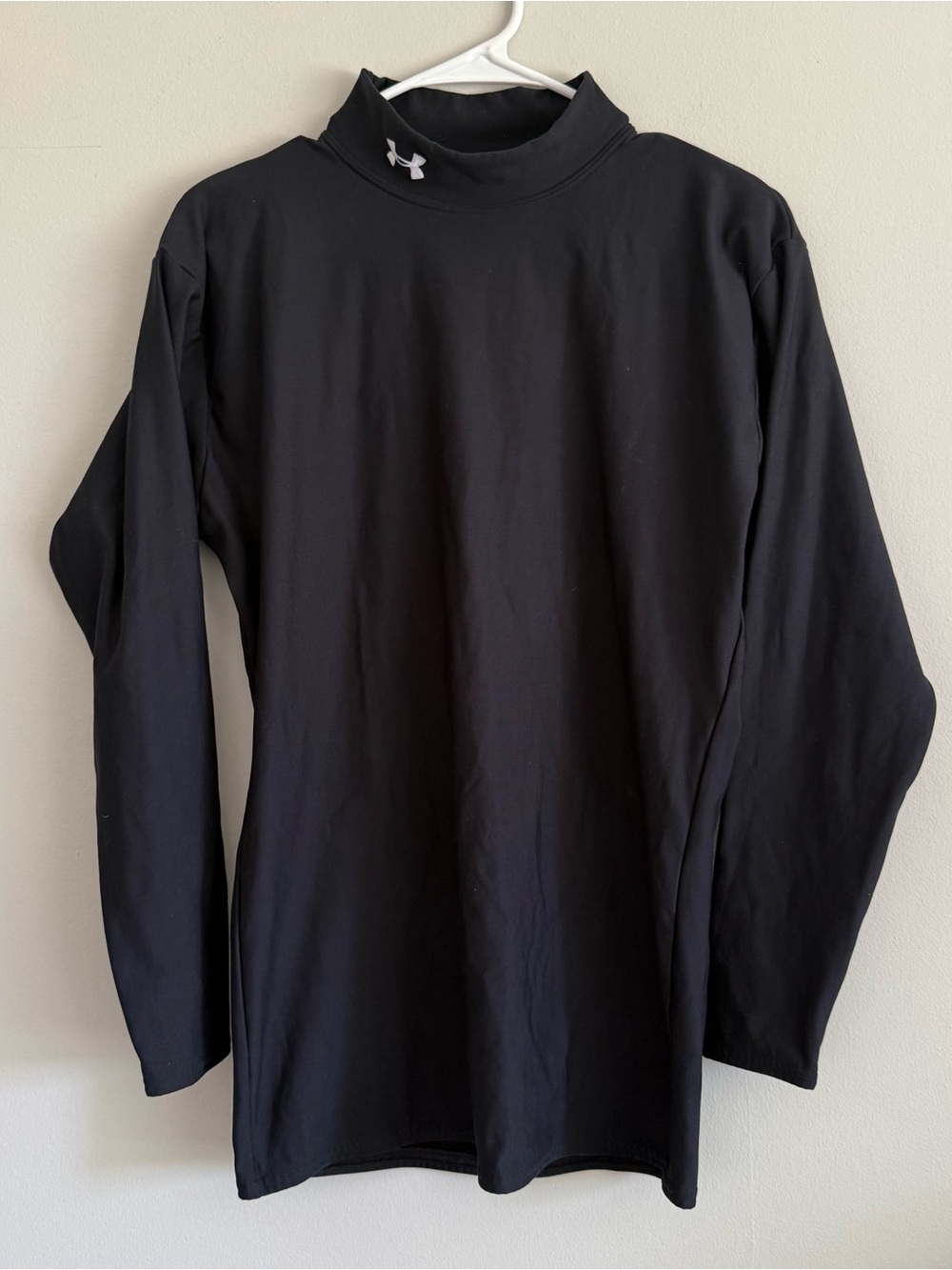 Under Armour Men's Black Long-Sleeve Mock Neck Performance Shirt